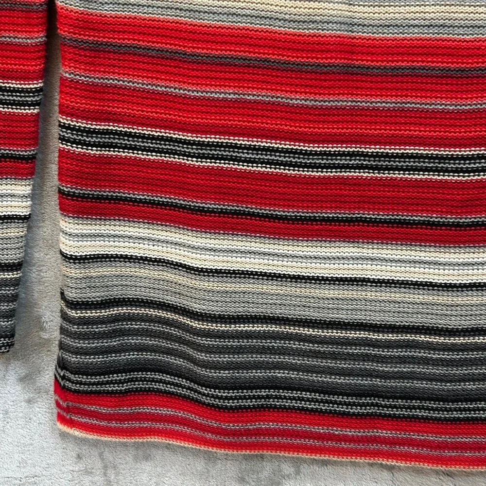 Lauren‎ Ralph Lauren Red Striped Sweater Small Boatneck Nautical Preppy Knit